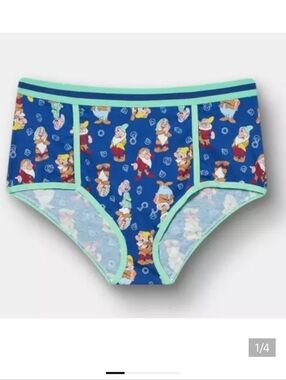 🆕️🐦 DISNEY SNOW WHITE & THE 7 DWARFS MID RISE COTTON BRIEF PANTIES 🐦